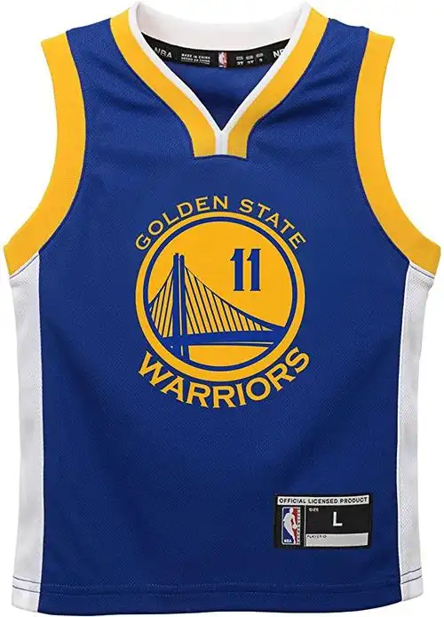nba 金州勇士队儿童男孩复制 road 球员球衣,4t ,蓝色