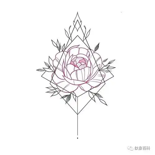 纹身手稿结合体花手稿