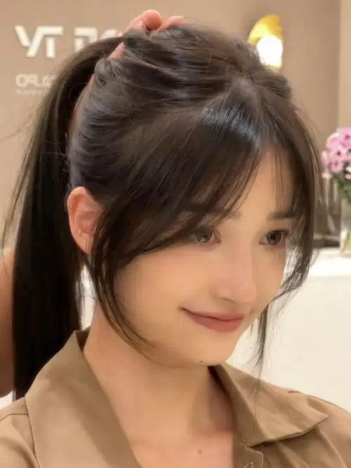 快看随意切换的万能刘海扎发必备刘海