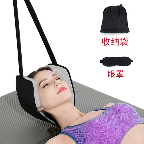 颈部吊床颈椎拉伸器脖子吊床 门上脖子拉伸器 灰色 均码