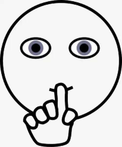 提示语做嘘的手势