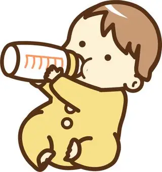 照片素材(图片): 新生婴儿喝牛奶4