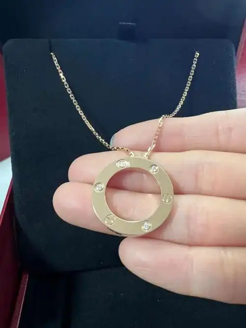卡地亚三钻大饼项链,有啦97