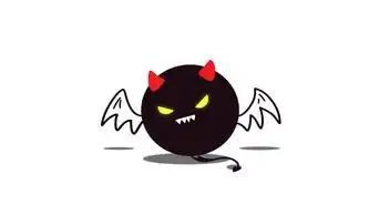 万圣节卡通可爱翅膀小妖怪小恶魔