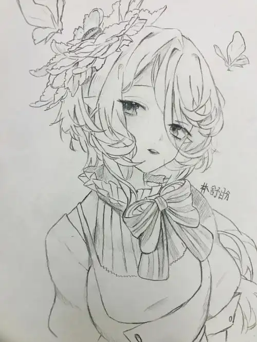 今天画一个小姐姐