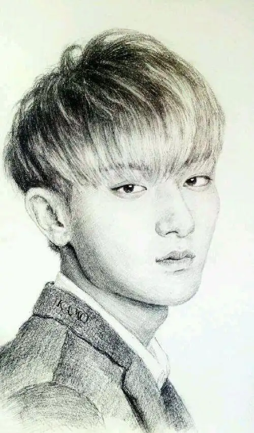 谁会画黄子韬的素描画?发过来几张.