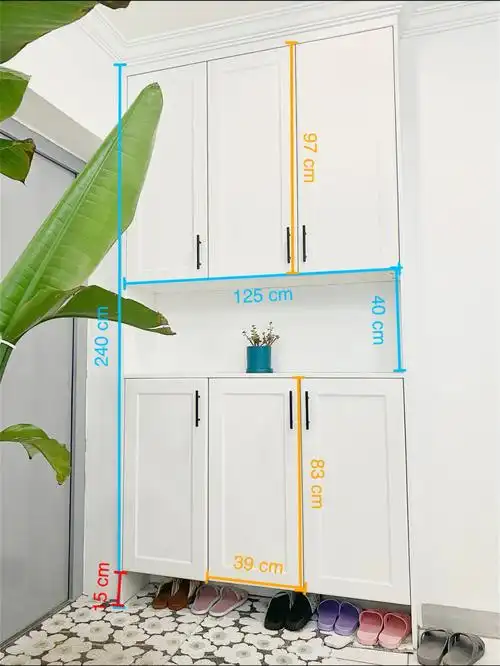 装修入户窄玄关鞋柜超实用鞋柜尺寸分享