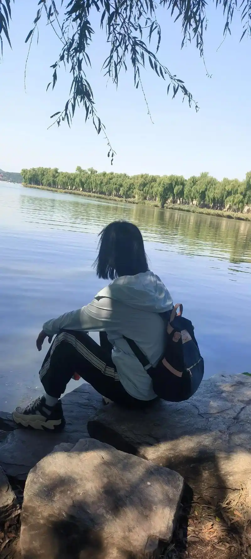 独坐的沉鱼落雁,沉思一刻的背影,让人有一种无限的遐想…… 目 - 抖音