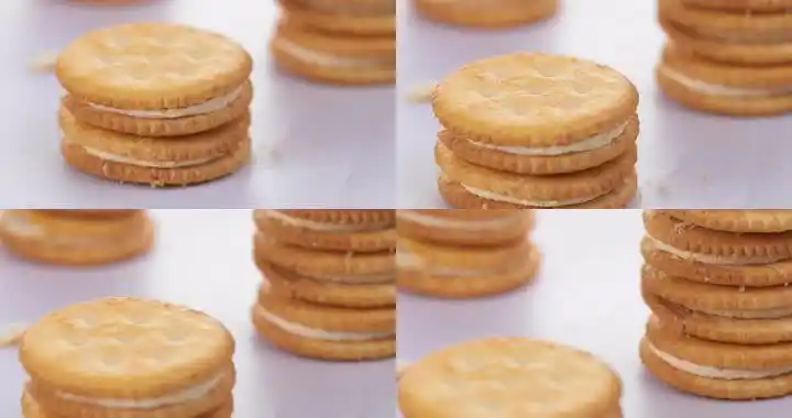 【正版素材】零食饼干特写前移_4096x2160_高清视频素材下载(编号