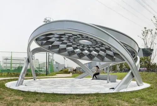 韩国太阳能松果建筑-hg-architecture-公共设施建筑案例-筑龙建筑设计