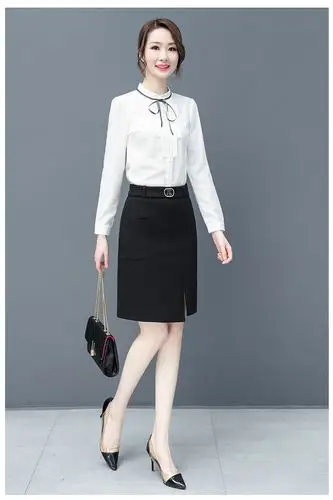 黑色半身裙女春夏2020新款高腰弹力西装裙职业中裙显瘦开叉包臀裙