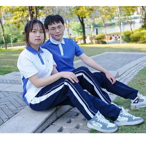 深圳中学校服夏季装运动服男女套装中学生全套统一初高中纯棉校服