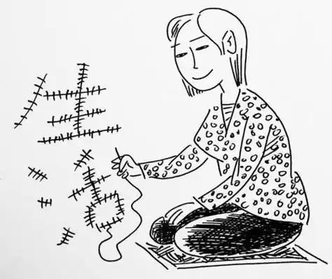 打补丁的衣服简笔画