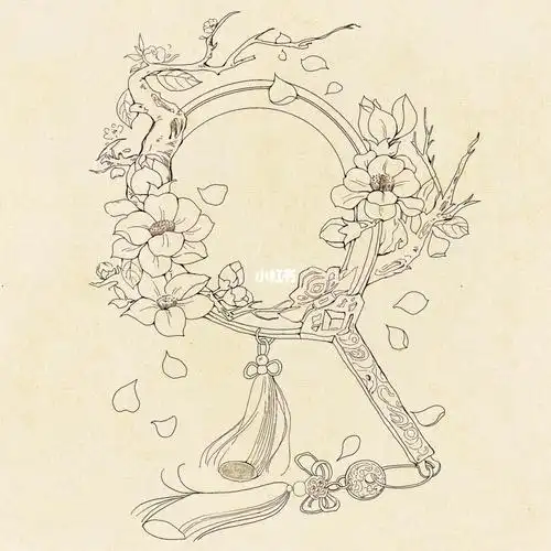 古风小物件线稿