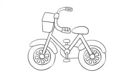 自行车简笔画该怎么画