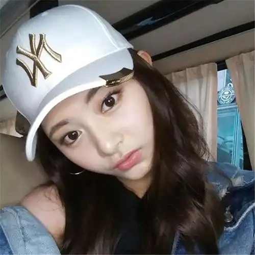 mlb韩国正品专柜洋基队ny明星同款金属女帽帽子