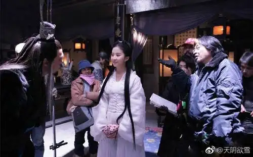 刘亦菲 小龙女 2006电视剧《神雕侠侣》片场花絮