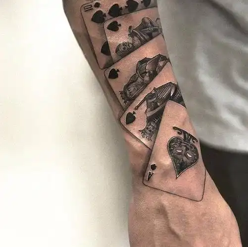 扑克tattoo 叫地主 抢地主 给你!