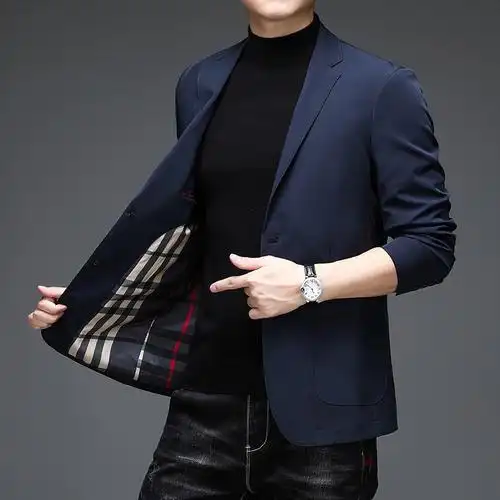 恒源祥品牌国货新款潮流单件西服男士外套商务休闲秋季男装小单西装