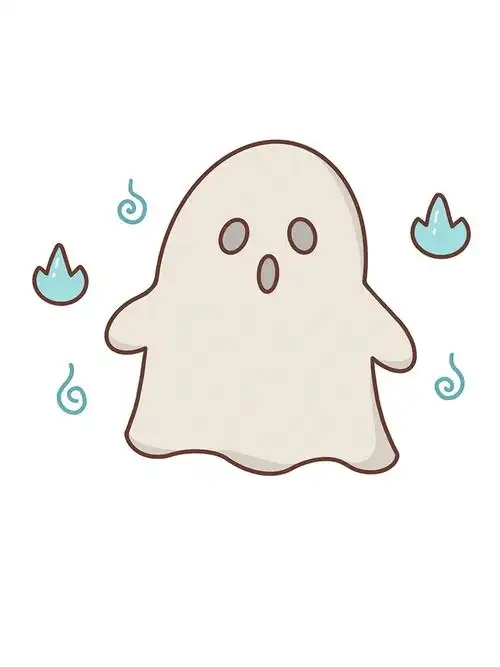 万圣节小幽灵简笔画