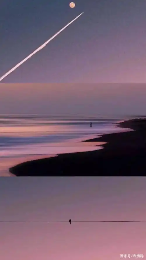 好看的三层拼接壁纸