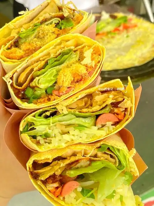 普宁美食超正的山东煎饼真的好吃绝了