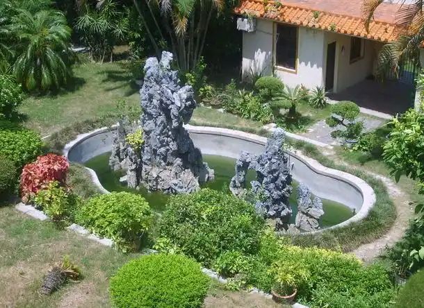 现代风格园林假山水池设计图片装修效果图#447272695