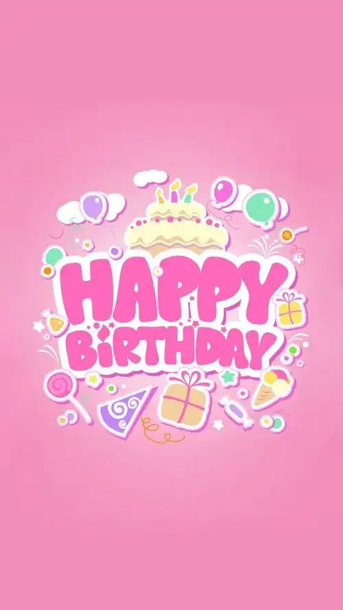 唯美生日祝福语图片