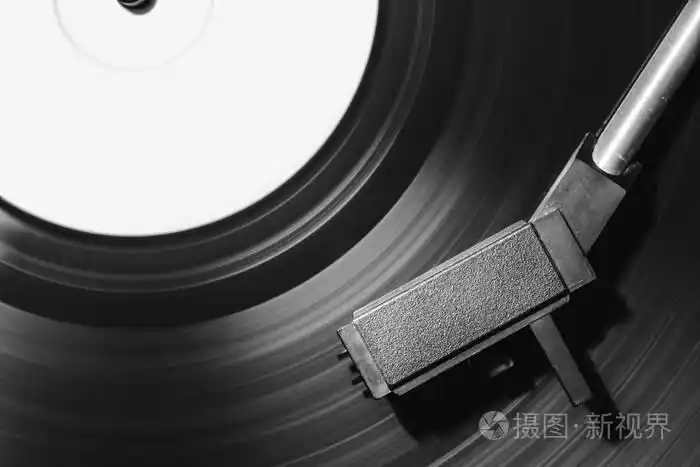 一张黑白两色唱片的图片