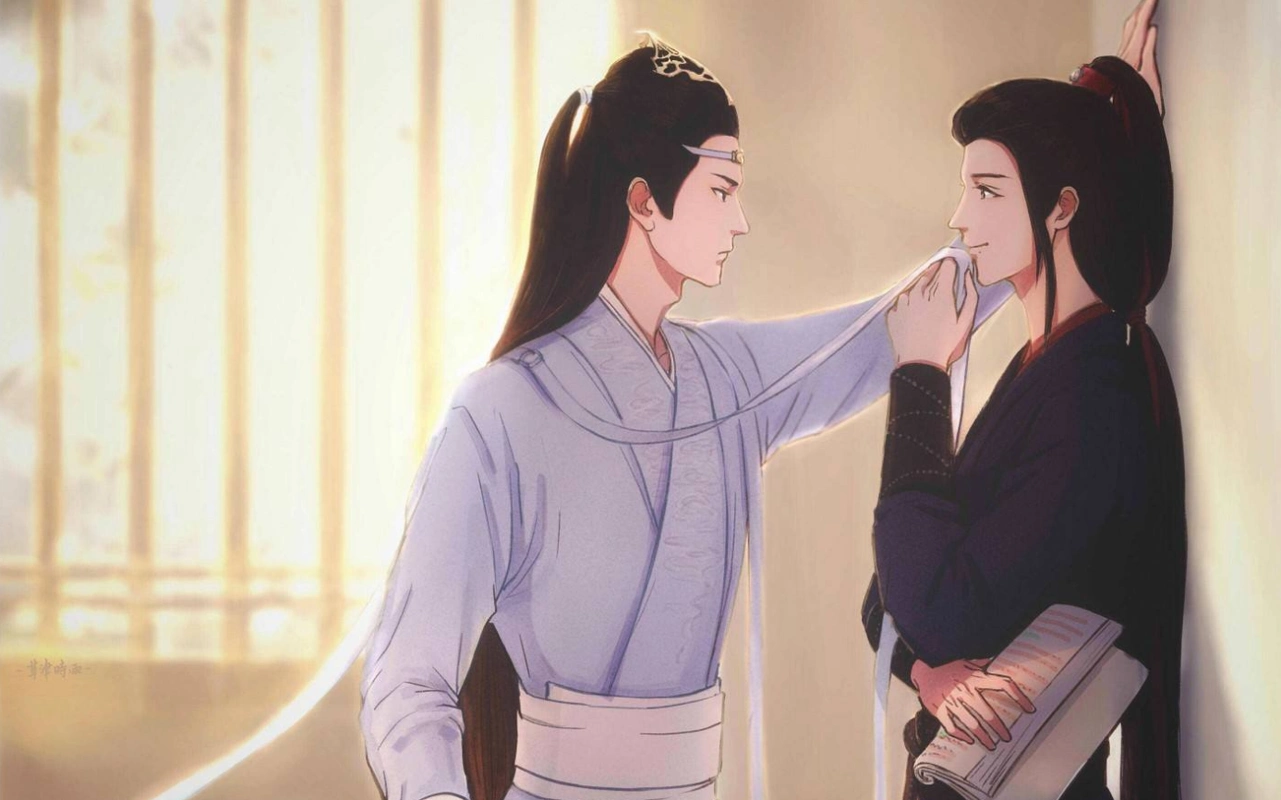 肖战王一博手绘,以及蓝忘机魏无羡手绘,很像的哦