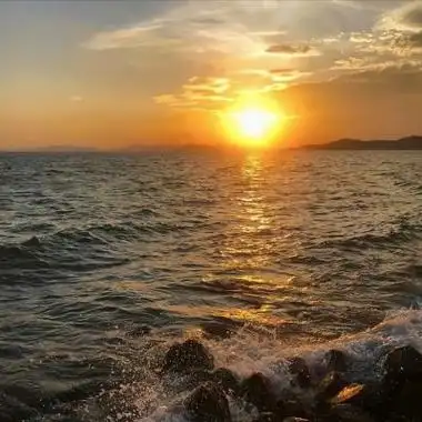 好看的风景头像夕阳余晖的唯美图片