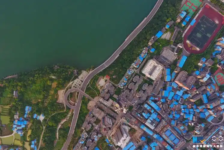 潼南区航拍宜居之城重庆潼南山城里的小平原