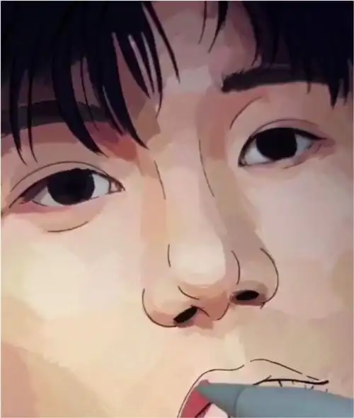 美术生板绘王源,绿豆眼大板牙让粉丝炸锅,看到成画瞬间转粉了|手绘