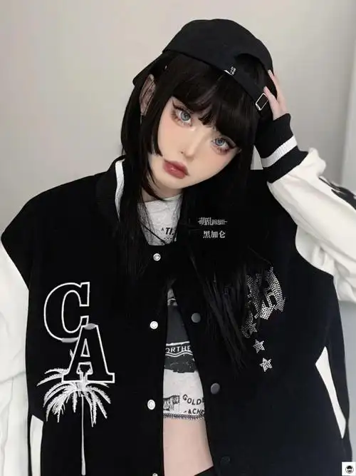 母头姬发公主切黑金色cos和风短发狼尾挂耳辣妹女万圣节预约厌世黑色