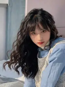 假发女泡面卷长卷发空气刘海网红同款羊毛卷韩版时尚lolita全头套