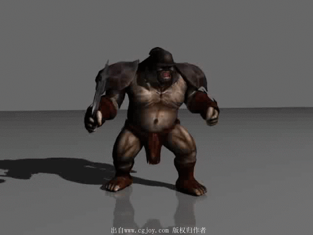 【搬运国外动画网站会员作品-第十二弹】狼人锤手女剑士大猩猩的走跑