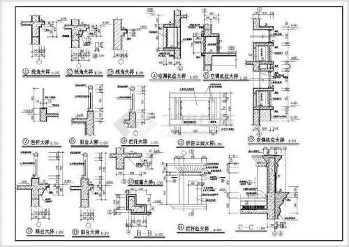 某地三层砖混结构别墅建筑设计施工图