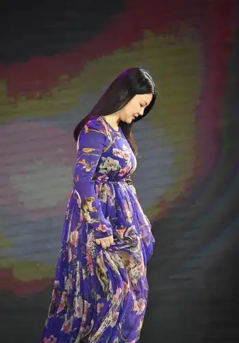 李湘出席活动,肩宽体阔长裙难掩赘肉横生,一姐自暴自弃不再减肥