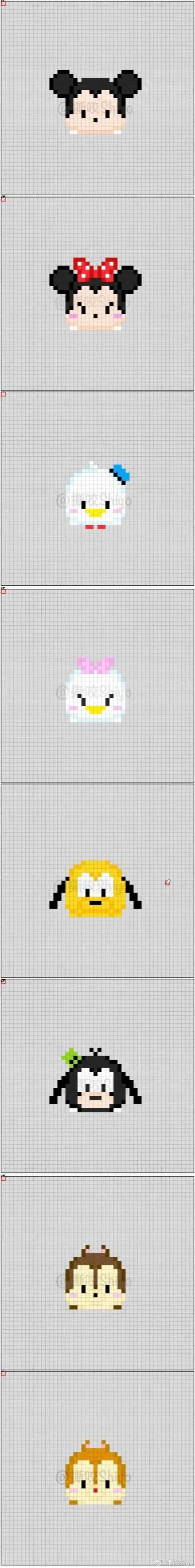 拼豆图纸##拼拼豆豆# 撕咬原创#迪士尼#. 来自撕咬shiyo - 微博