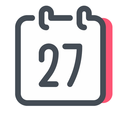 免费的 日历27 图标