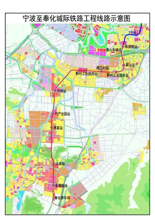 定了定了鄞州至奉化城际铁路地铁5号线一期用地获批