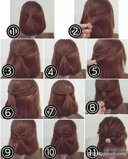9款日常编发图解编头发也可这样简单