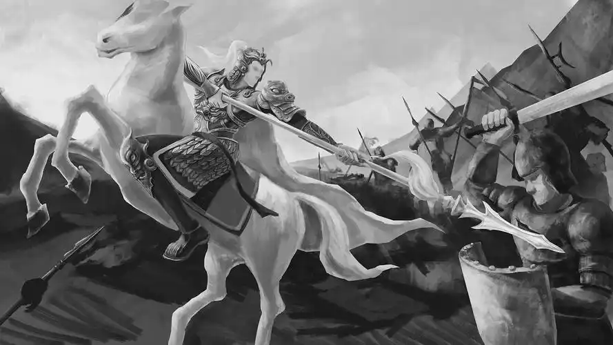 赵子龙七进七出长坂坡|插画|概念设定|d丶azer阿泽_原创作品-站酷