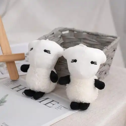 tfboys易烊千玺同款钥匙扣易只烊挂件可爱毛绒公仔一只羊包包挂件