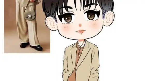 【卡通人物打卡】q版王俊凯