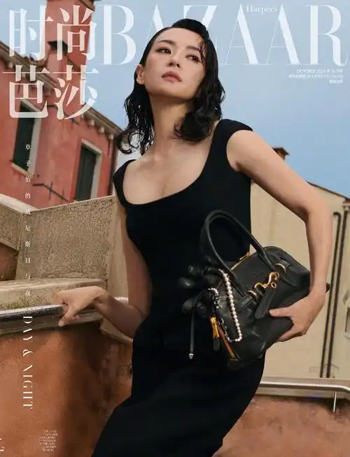 章子怡坐镇《时尚芭莎》银十暨周年刊封面