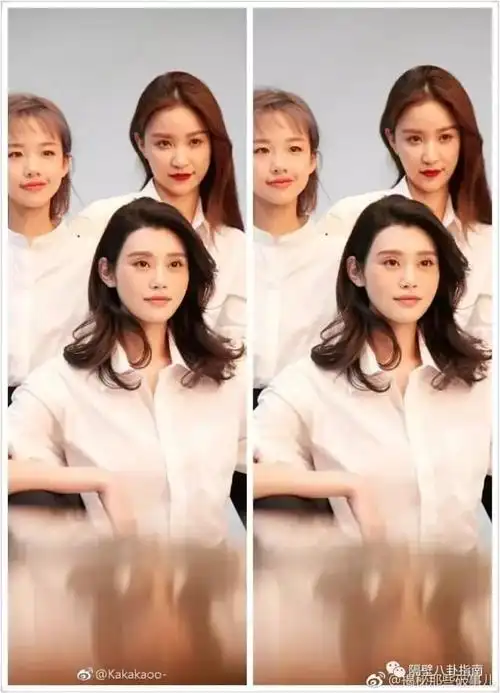 女明星之间的友谊就在p不p图一瞬间