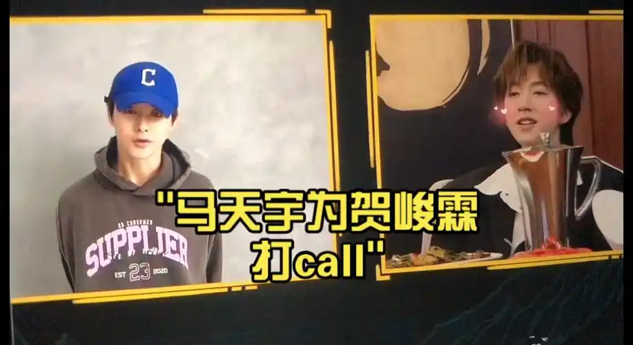 马天宇为贺峻霖打call