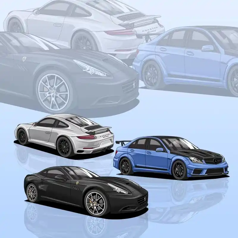 手绘改装车头像——jdm才是最终归宿 jdm玩外观,gdm玩性能,是不是这样