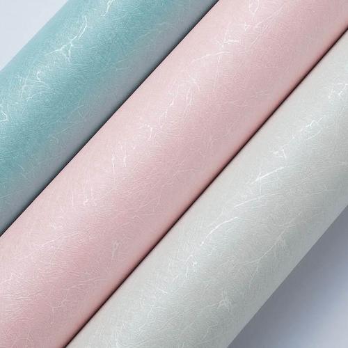 蚕丝系列粉红壁纸背景墙面装饰卧室温馨美观纯色背景墙纸